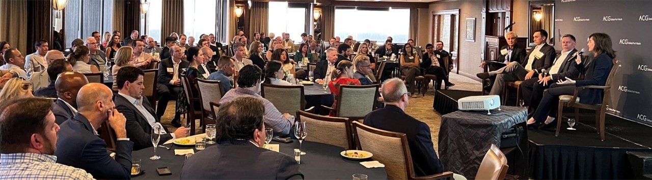 Business professionals attending the Association for Corporate Growth Midwest Capital Connection in Cincinnati