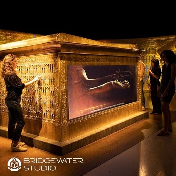 A King Tut exhibition created by the Bridgewater Studio team